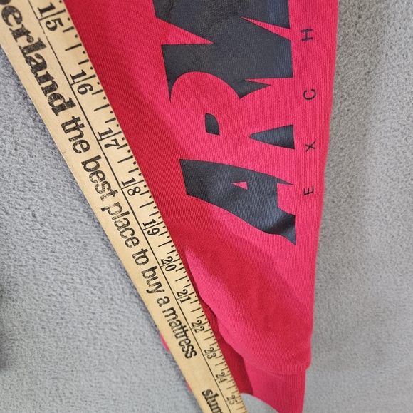 AX Armani Exchange Sweat Pants Skinny Fit Red Womens Size XS Side Logo Joggers - Picture 5 of 8